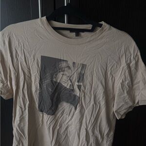 Massimo Dutti Cream Graphic Tee